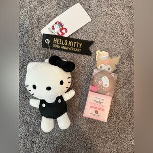 HELLO KITTY & FRIENDS - Chocolate Strawberries Lip Balm & Anniversary Plush NWT